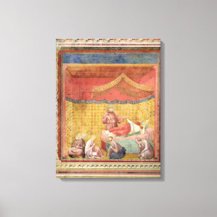De visie van paus Gregory IX 1297-99 Canvas Afdruk
