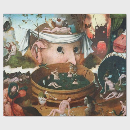 de visie van tondal - Hieronymus bosch Cadeaupapier (Vlak)