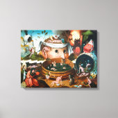 De visie van Tondal | Hieronymus Bosch | Canvas Afdruk (Voorkant)