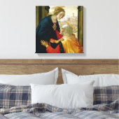 De Visitatie, 1491 Canvas Afdruk (Insitu (Slaapkamer))