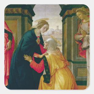 De Visitatie, 1491 Vierkante Sticker