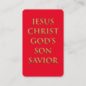 De Visite Ι Θ Υ (ICHTHYS) Carte Sainte (Dos)