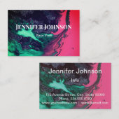 De Visite 2. Carte personnelle, abstraite (Devant / Derrière)