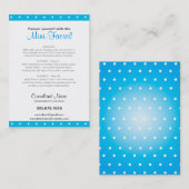 De Visite 3,5" x 2,5" - carte d'instruction Mini-Faciale (Devant / Derrière)