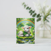 De Visite Agneau précieux - Carte Psalm 23 KJV (Debout devant)