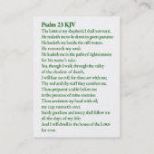 De Visite Agneau précieux - Carte Psalm 23 KJV (Dos)