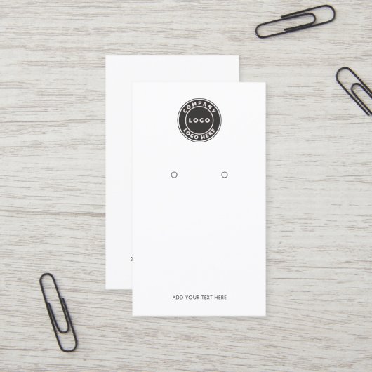 De Visite Ajouter un logo d'entreprise et une carte d'affich (Devant/Arrière en situation)