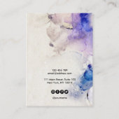 De Visite alcool d'or violet Eroing Collier carte d'affichag (Dos)