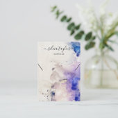 De Visite alcool d'or violet Eroing Collier carte d'affichag (Debout devant)