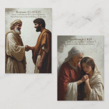 Amour - Romains 13:10 et Galates 6:2 KJV Carte