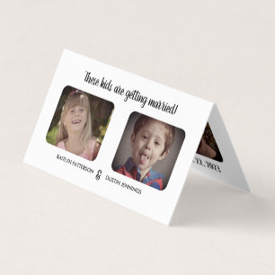 De Visite Amusants "Ces Enfants" Photo Enregistrer La Carte
