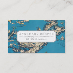 De Visite Ancienne carte Vintage des Bermudes