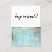 De Visite Aqua et Grunge Brown Nous avons Déplacé la carte d (Dos)