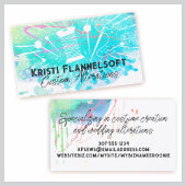 De Visite Aquarelle couture notions couture couturier carte