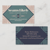 De Visite Art déco couture notions couture couturier carte d (Devant / Derrière)