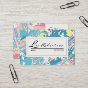 De Visite Artist Studio Art Dessin École Teacher Carte Palet