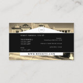 De Visite Audacieuse maison professionnelle inspirée carte d (Dos)