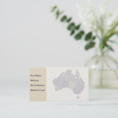 De Visite Australie Carte décorative Doodle dessinée à la ma (Debout devant)