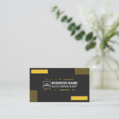 De Visite Auto Repair Shop Professional Mechanics Carte BS | (Debout devant)