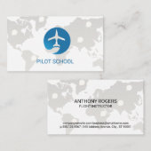 De Visite Avion | Carte du monde (Devant / Derrière)