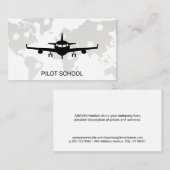 De Visite Avion | Carte du monde (Devant / Derrière)