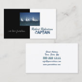 De Visite Bateau à voile Capitaine Navire Carte nautique (Devant / Derrière)