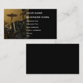 De Visite Batteur - carte d'industrie musicale (Devant / Derrière)