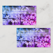 De Visite beauté florale élégante carte professionnelle (Devant / Derrière)