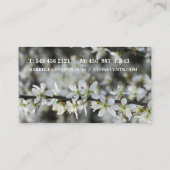 De Visite Belle carte d'affaires fleurie (Dos)