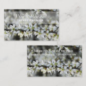 De Visite Belle carte d'affaires fleurie (Devant / Derrière)