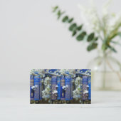 De Visite Belle carte d'appel Book Spines (Blue) (Debout devant)