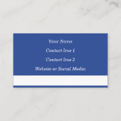 De Visite Belle carte d'appel Book Spines (Blue) (Dos)