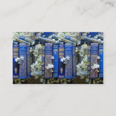 De Visite Belle carte d'appel Book Spines (Blue) (Devant)