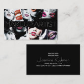 De Visite Belle carte d'artiste maquillage (Devant / Derrière)