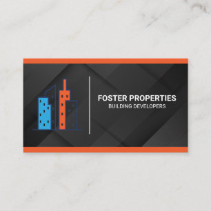De Visite Biens immobiliers bâtiments Carte noire orange