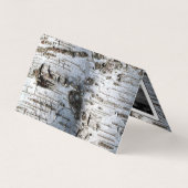 De Visite Birch Tree Rustique Avec Carte Cadeau Photo (Dos)