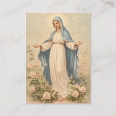 De Visite Blessé Marie catholique funéraire Carte Sainte - (Devant)