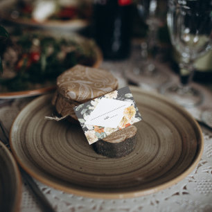 De Visite Boho Dark Floral   Carte Mariage