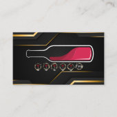 De Visite Bouteille à vin | Carte Punch (Devant)