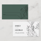 DE VISITE BOUTEILLE MODERNE LIGNE VERTE DESSIN CARTE PLACE F (Devant / Derrière)