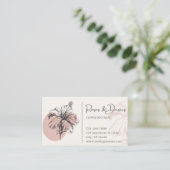 De Visite Boutique Fleur Carte d'Affaires (Debout devant)