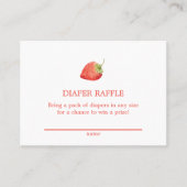 De Visite Brochure fraise Raffle Enceinte Carte Douche (Devant)