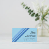 De Visite Bus. Carte - Cinq lignes bleues diagonales (Debout devant)