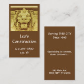 De Visite Bus. Carte - Élément architectural (Devant / Derrière)