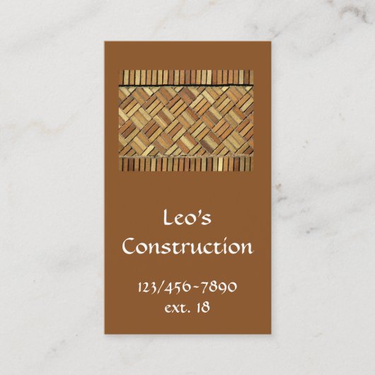 De Visite Bus. Carte - Élément brique (Devant)