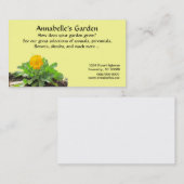 De Visite Bus. Carte - Jarening Business - Calendula (Devant / Derrière)