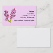 De Visite Bus. Carte - Lilacs (Devant / Derrière)