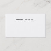 De Visite Bus. Carte - motif Crochet - Daisy (Dos)