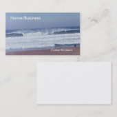 De Visite Bus. Carte - vague océanique (Devant / Derrière)