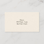 De Visite Bus. Carte - Vétérinaire - Chat (Dos)